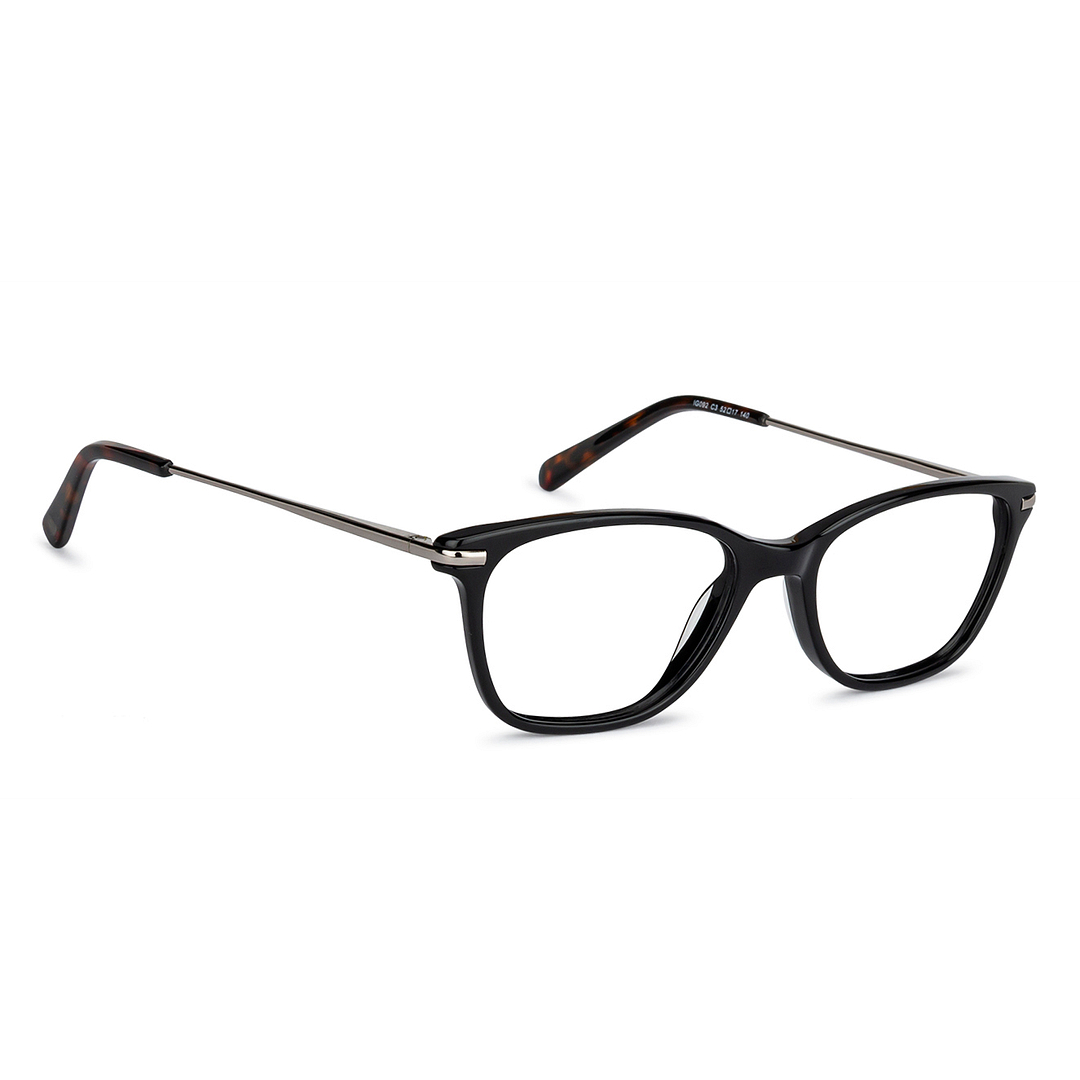 Black Metal Tortoise Full Rim Rectangle Vincent Chase Classic Acetate ...