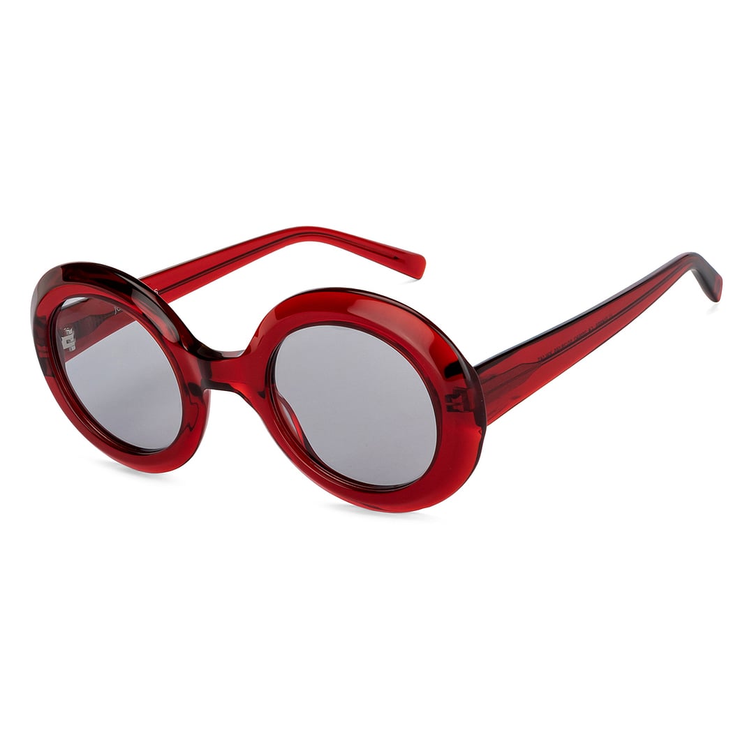 Buy Maroon Grey Full Rim Round John Jacobs JJ Tints JJ S14986-C4 ...