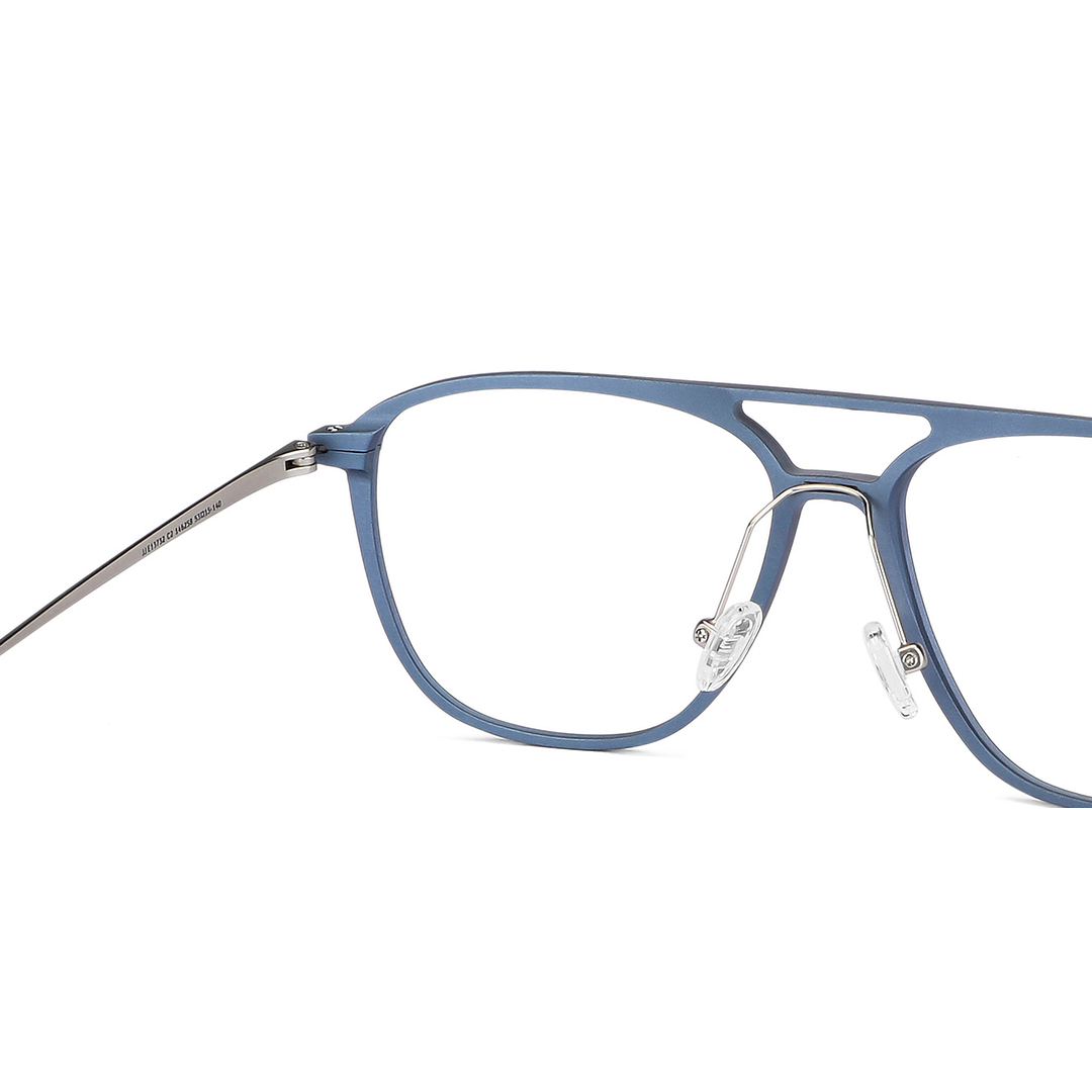 Buy Matte Blue Gunmetal Blue Full Rim Square John Jacobs Craft ...