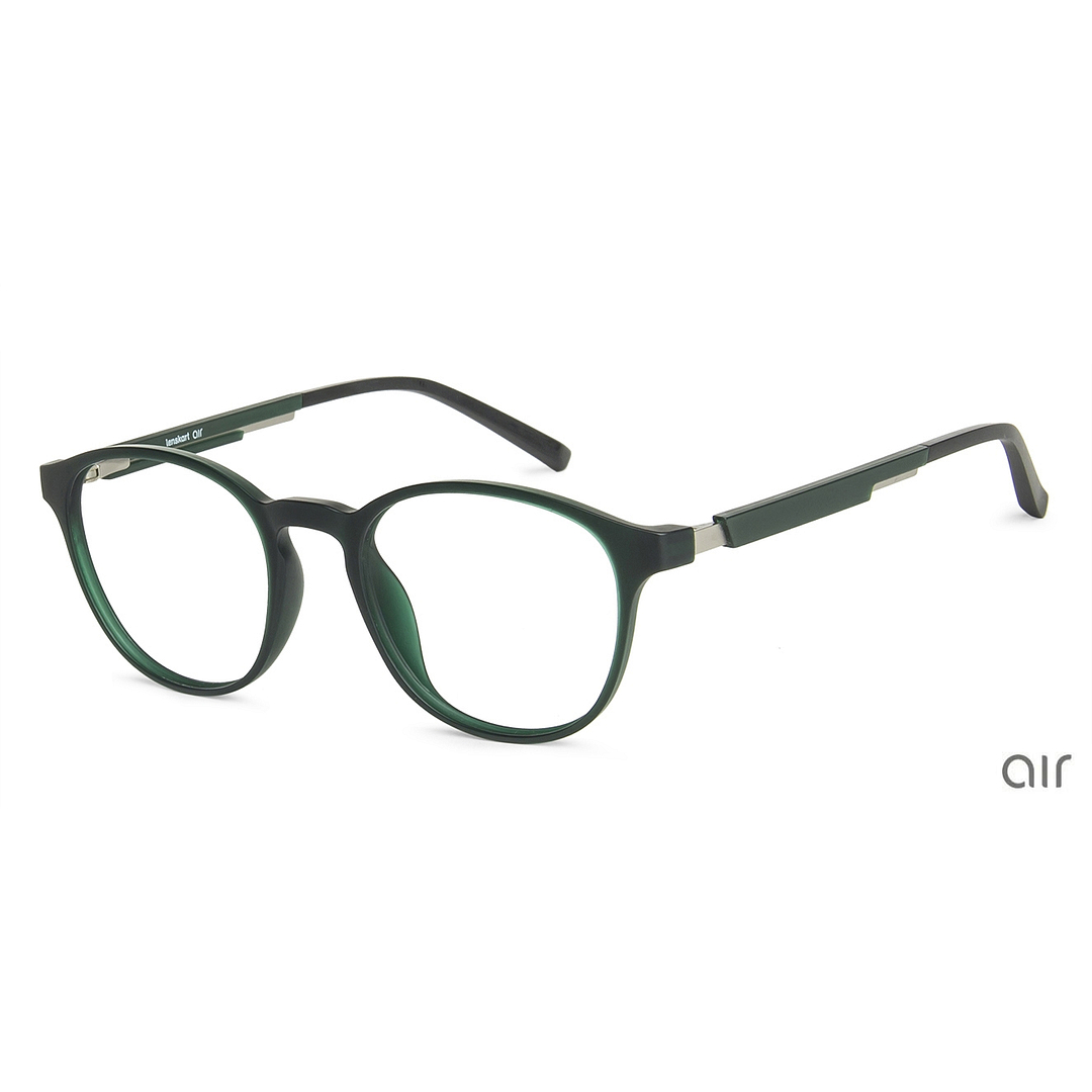Buy Green Black Silver Full Rim Round Lenskart Air LA Air Essentials LA ...