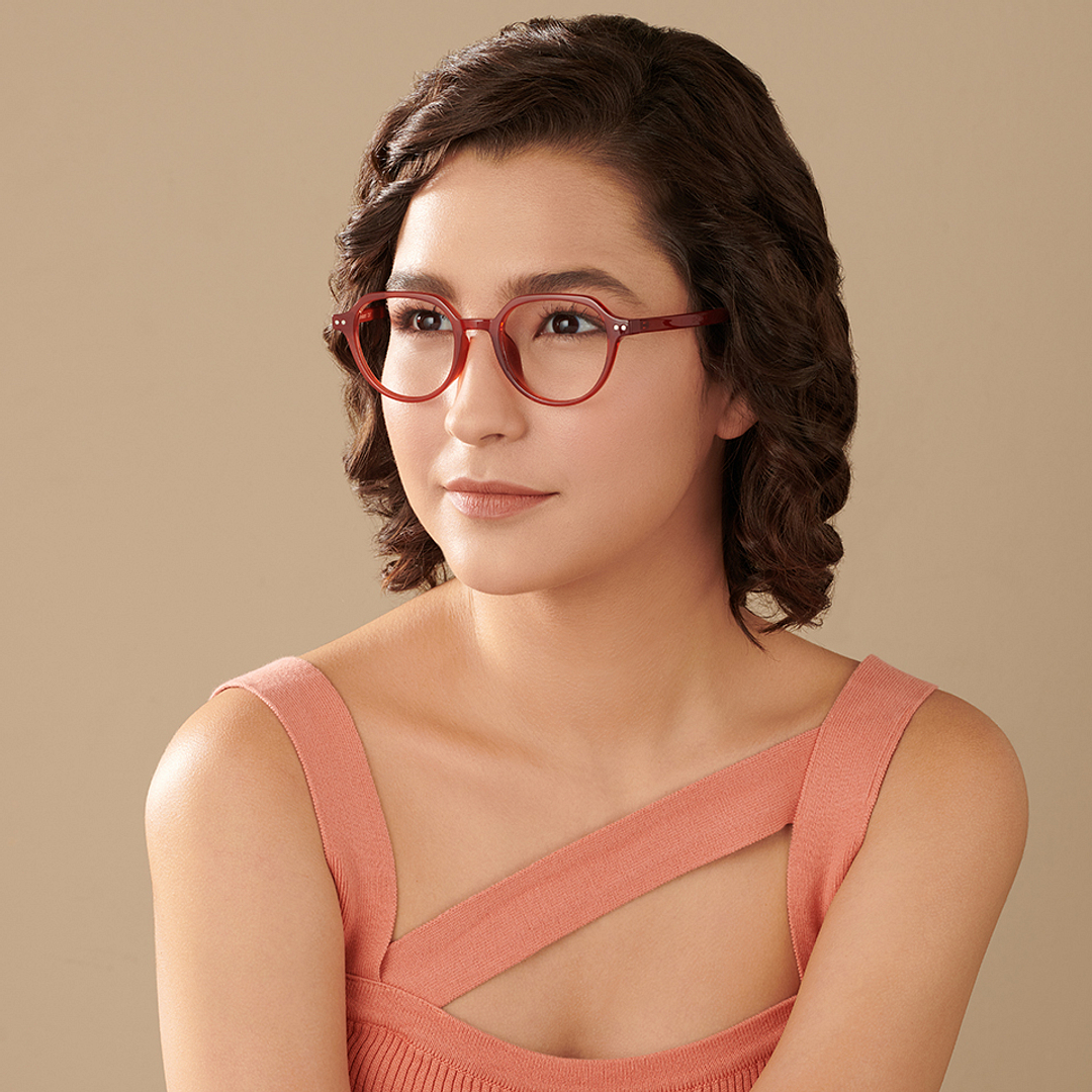 Buy Maroon Full Rim Round Lenskart SG Essentials LA E13386AF-C4 ...