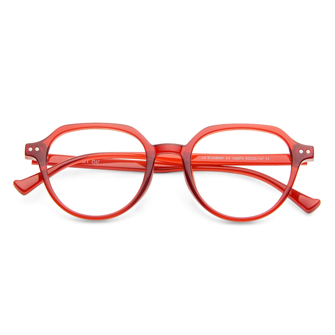 Buy Lenskart Air Red TR90 Round Spectacles Online || Lenskart Singapore ...