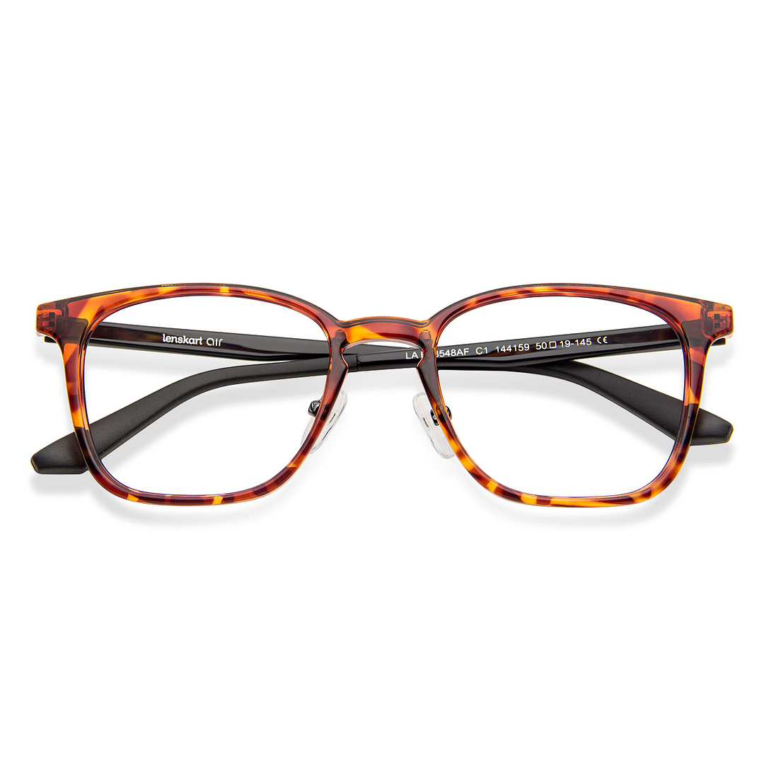 Tortoise Black Full Rim Square Lenskart SG Essentials LA E13548AF-C1 ...