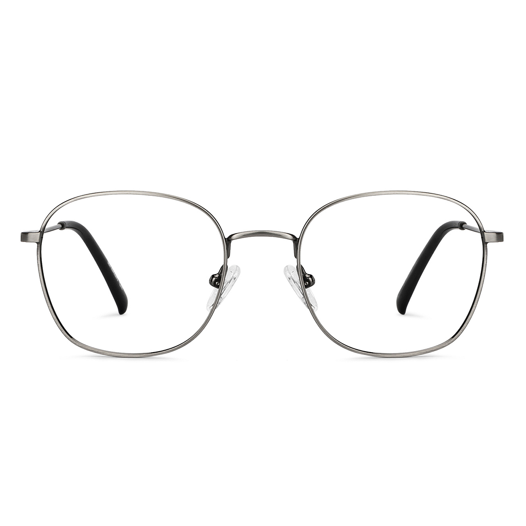 Buy Lenskart Air Gunmetal Stainless Steel Round Spectacles Online ...