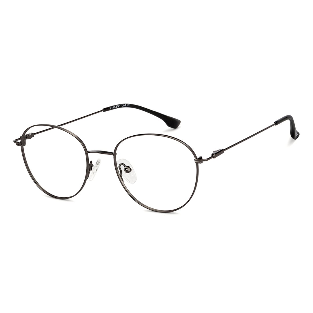 Buy Black Full Rim Round Vincent Chase Sleek Steel VC E14032-C2 ...