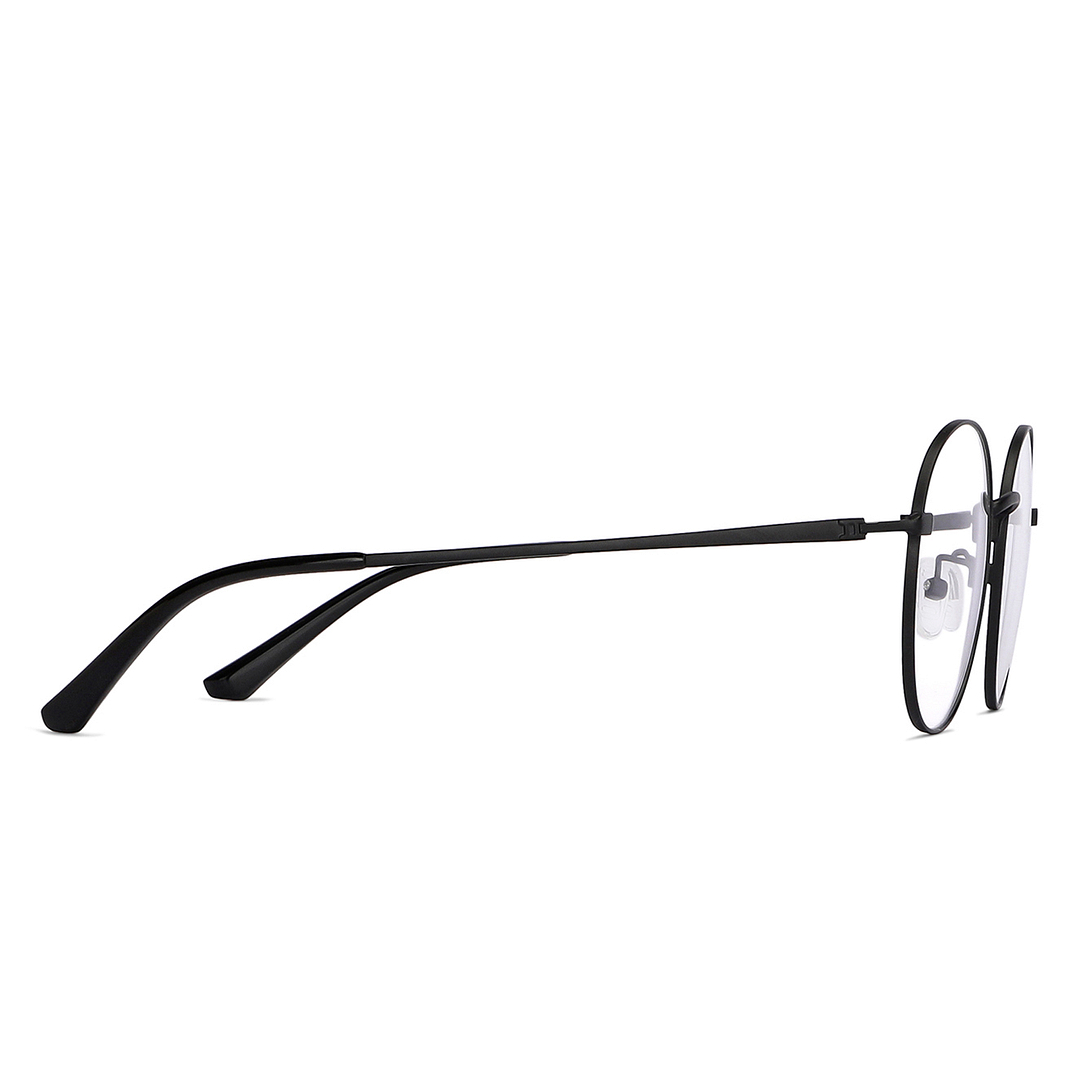 Buy Vincent Chase Black Stainless Steel Round Spectacles Online ...