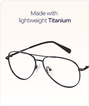 Buy Black Full Rim Aviator John Jacobs Pro Titanium JJ E10266 -C4