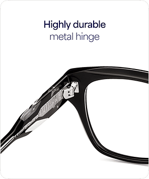 Buy Black Silver Black Full Rim Square John Jacobs Rich Acetate JJ