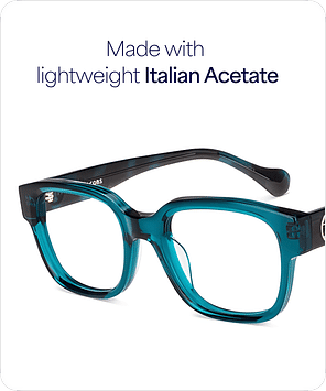 Green Full Rim Square John Jacobs JJ RICH ACETATE JJ E16891 Eyeglasses