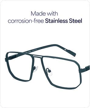 Buy Matte Green Full Rim Hexagonal John Jacobs Supreme Steel JJ