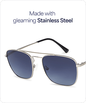 Buy Silver Black Blue Gradient Full Rim Square John Jacobs