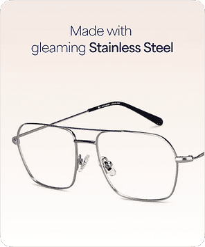 Buy Silver Black Full Rim Square John Jacobs Supreme Steel JJ