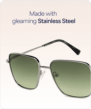 Buy Silver Grey Green Gradient Full Rim Square John Jacobs JJ