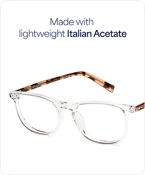 Transparent Tortoise Full Rim Square John Jacobs Rich