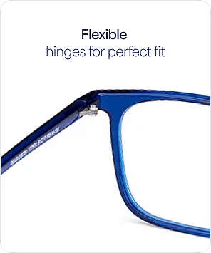 Blue Block Zero Power Screen Glasses : Blue Full Rim Square