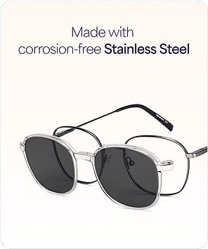 Buy Gunmetal Black Full Rim Round Lenskart Air Clip On LA E14398