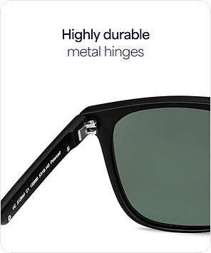 Buy Black Green Full Rim Square Vincent Chase Polarized