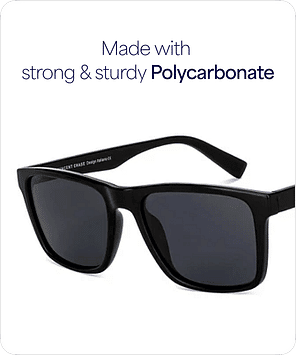 Buy Black Grey Full Rim Square Vincent Chase Polarized Style