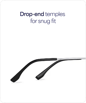 Buy Silver Black Full Rim Geometric Vincent Chase SLEEK STEEL VC