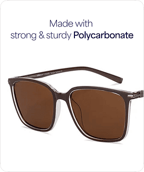 Buy Brown Full Rim Square Vincent Chase Polarized Style Cast