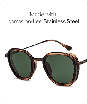 Buy Brown Tortoise Green Full Rim Geometric Vincent Chase PILOT