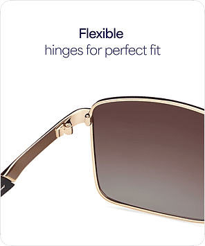 Buy Gold Black Full Rim Rectangle Square Vincent Chase The Metal