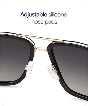 Buy Gold Black Grey Gradient Full Rim Rectangle Square Vincent