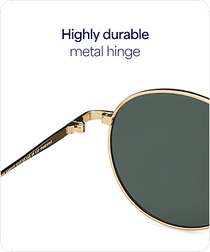 Buy Gold Brown Full Rim Round Vincent Chase The Metal Edit