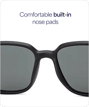 Buy Grey Matte Black Full Rim Square Vincent Chase Polarized CORE