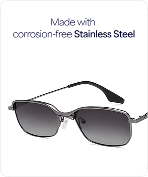 Buy Gunmetal Grey Gradient Full Rim Rectangle Square Vincent Chase