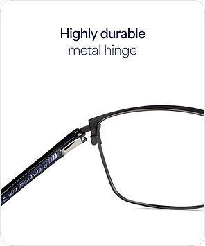 Black Gold Full Rim Square Vincent Chase SLEEK STEEL VC E12395 XL