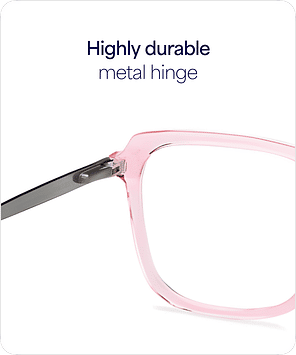KAGEROU / Light Pink・Matte Silver rim JT Buy Pink Transparent Gunmetal Full Rim Square Vincent Chase