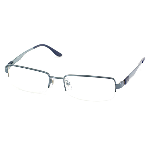 BRANDED Sky Blue Full Rim Rectangle left side