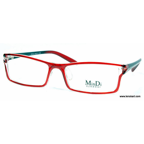 BRANDED Red Full Rim Rectangle left side BRANDED Red Full Rim Rectangle left side