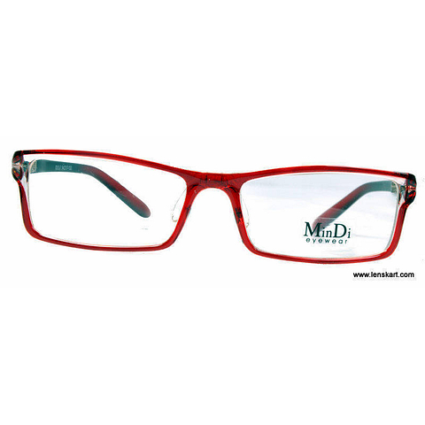 BRANDED Red Full Rim Rectangle left side BRANDED Red Full Rim Rectangle left side