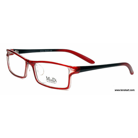 BRANDED Red Full Rim Rectangle right side BRANDED Red Full Rim Rectangle right side