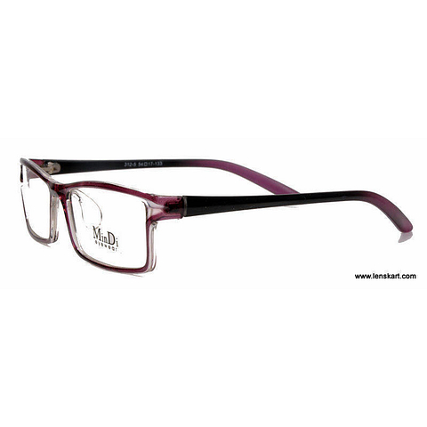 BRANDED Purple Full Rim Rectangle right side