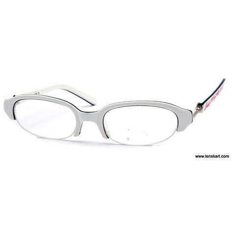 BRANDED Black Half Rim Round right side