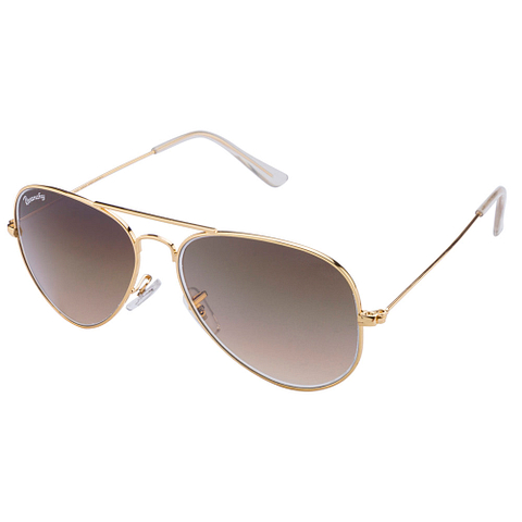 BRANDED Gold Full Rim Aviator right side
