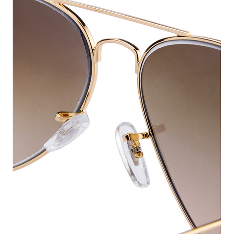 BRANDED Gold Full Rim Aviator right side