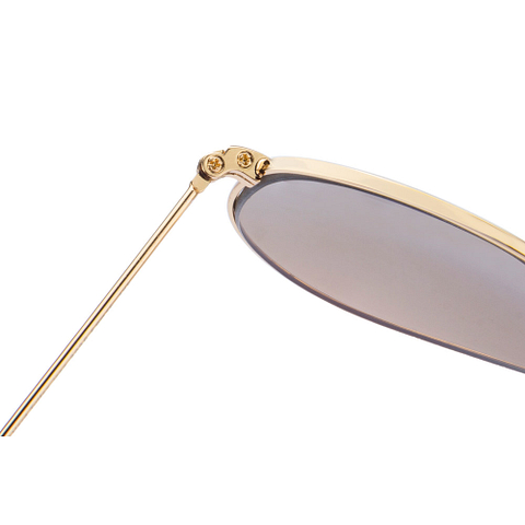 BRANDED Gold Full Rim Aviator left side