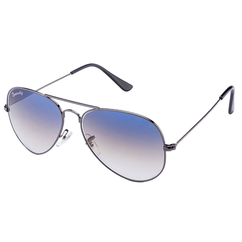 BRANDED Mid Gunmetal Full Rim Aviator right side