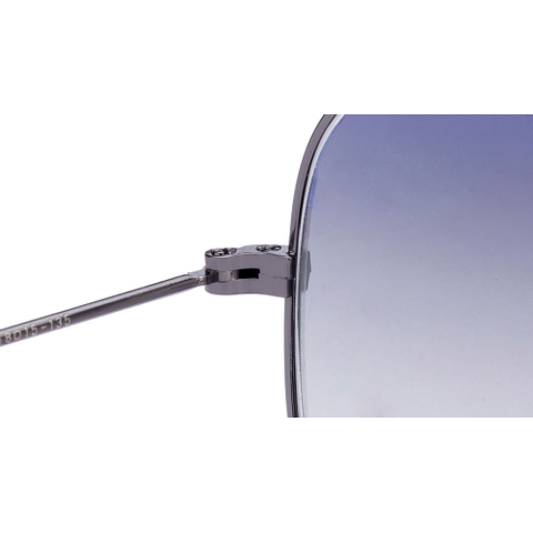 BRANDED Mid Gunmetal Full Rim Aviator left side