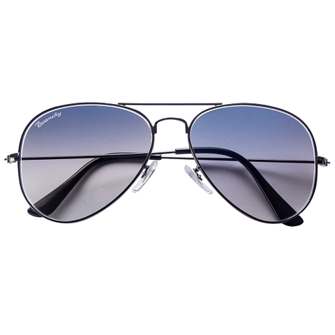BRANDED Mid Gunmetal Full Rim Aviator right side