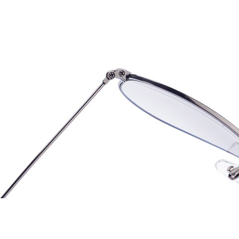 BRANDED Mid Gunmetal Full Rim Aviator left side