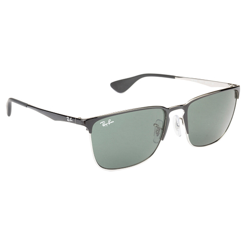BRANDED Dark Gunmetal Full Rim Square left side