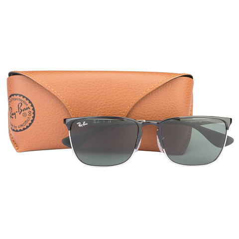 BRANDED Dark Gunmetal Full Rim Square left side