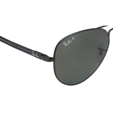 BRANDED Black Full Rim Aviator right side