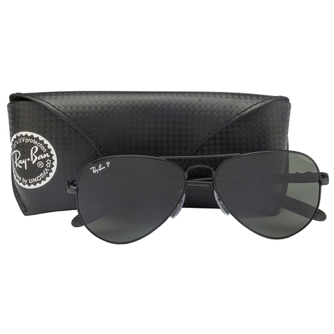 BRANDED Black Full Rim Aviator right side