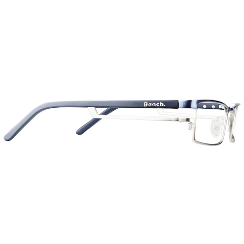 BRANDED Silver Full Rim Rectangle left side